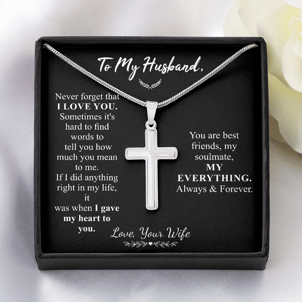 to my husband cross