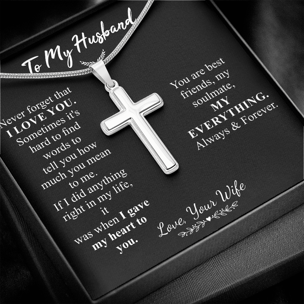 to my husband cross
