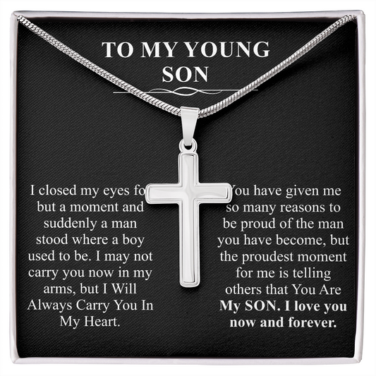 to my young son
