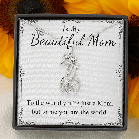 Necklace to Mom From Son & Daughter, Birthday Gift for Mother,Mom Valentines day Gift for Mother,Mother's Day Gift,Wedding day gift from son