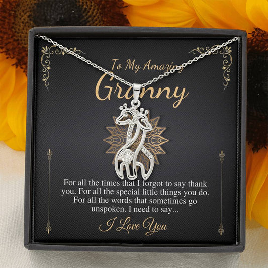 Granny Gift Necklace: Grandmother Gift, Gift For Grandma, Grandma To Be, New Grandma, Granny Birthday Gift, Grandmother Thank You Gift #0501