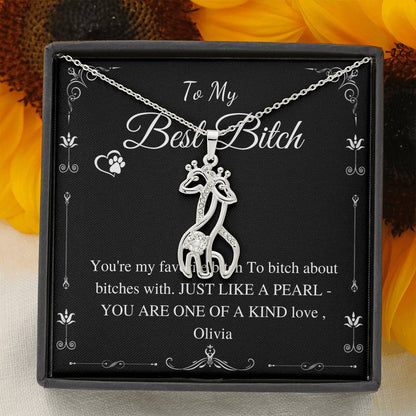 best bitch giraffe necklace