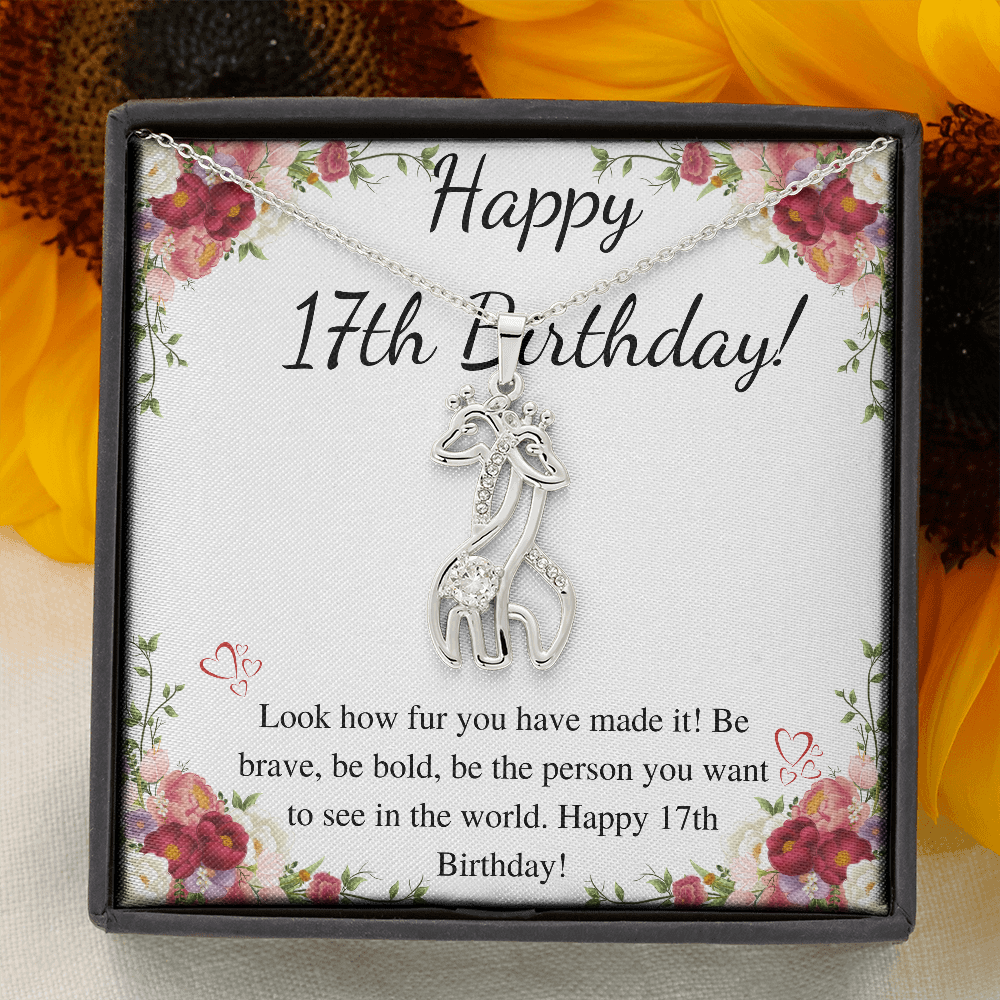 17th Birthday Gift Necklace • Happy 17th Birthday Gift • Seventeenth Birthday Present • Personalized 17th Birthday • Birthday Gift for Her