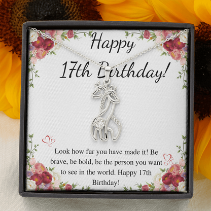 17th Birthday Gift Necklace • Happy 17th Birthday Gift • Seventeenth Birthday Present • Personalized 17th Birthday • Birthday Gift for Her