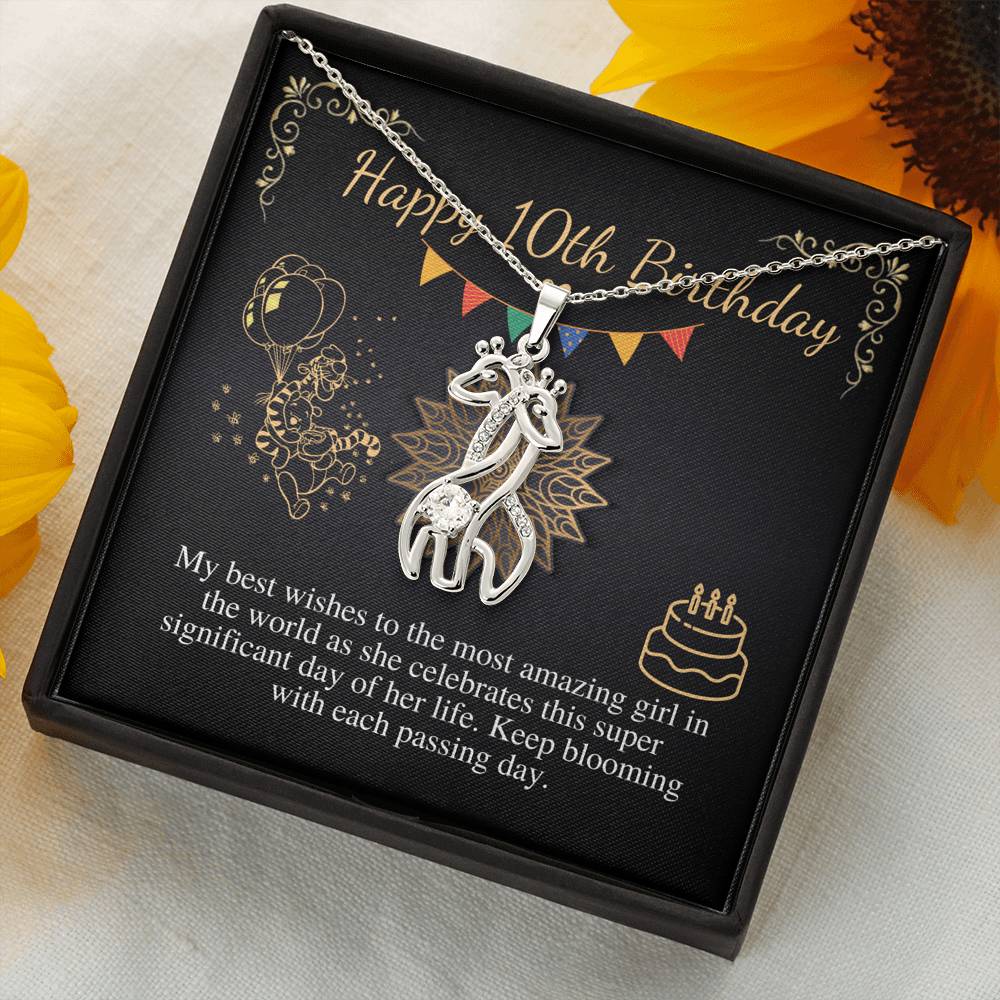10th Birthday Girl Necklace, 10th Birthday Gift, Tenth Birthday Necklace, Gift For 10 Year Old Girl Gifts, Double Digits Birthday Gift #0655
