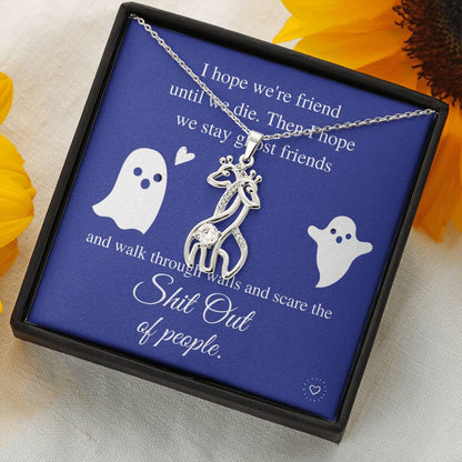 Going Away Gift for Friend Moving Away Gift Farewell Gift Best Friend Goodby Gift, Farewell Necklace For Coworker, Funny Leaving Gift #0591