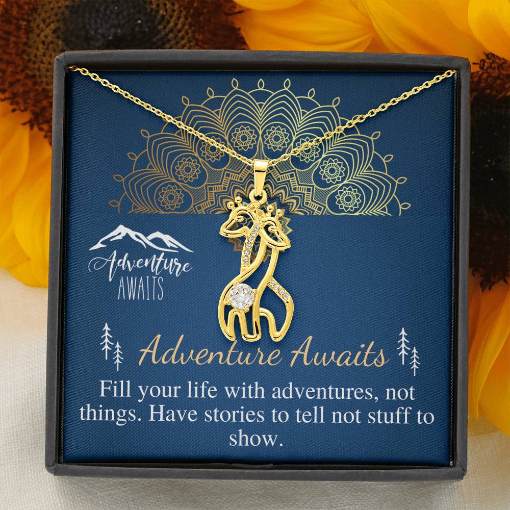 Adventure Awaits, Adventure necklace, Adventure time, Graduation Gift, Going Away Present, Travel jewelry,Class of 2022,Christmas Gift #0776