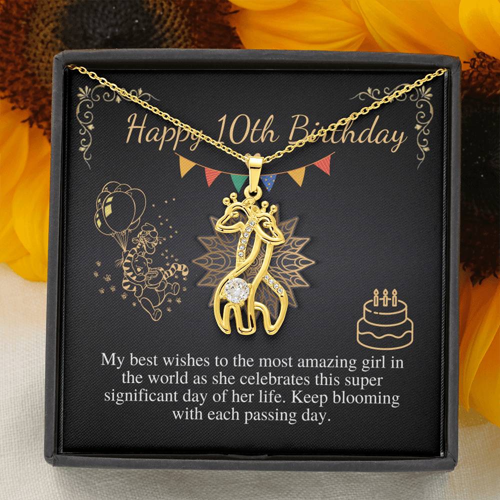 10th Birthday Girl Necklace, 10th Birthday Gift, Tenth Birthday Necklace, Gift For 10 Year Old Girl Gifts, Double Digits Birthday Gift #0655