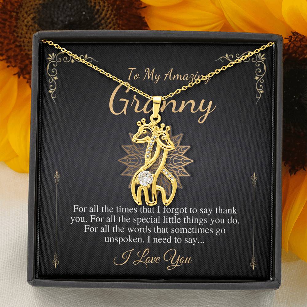 Granny Gift Necklace: Grandmother Gift, Gift For Grandma, Grandma To Be, New Grandma, Granny Birthday Gift, Grandmother Thank You Gift #0501