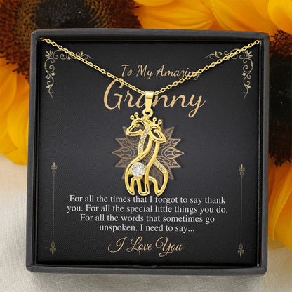 Granny Gift Necklace: Grandmother Gift, Gift For Grandma, Grandma To Be, New Grandma, Granny Birthday Gift, Grandmother Thank You Gift #0501