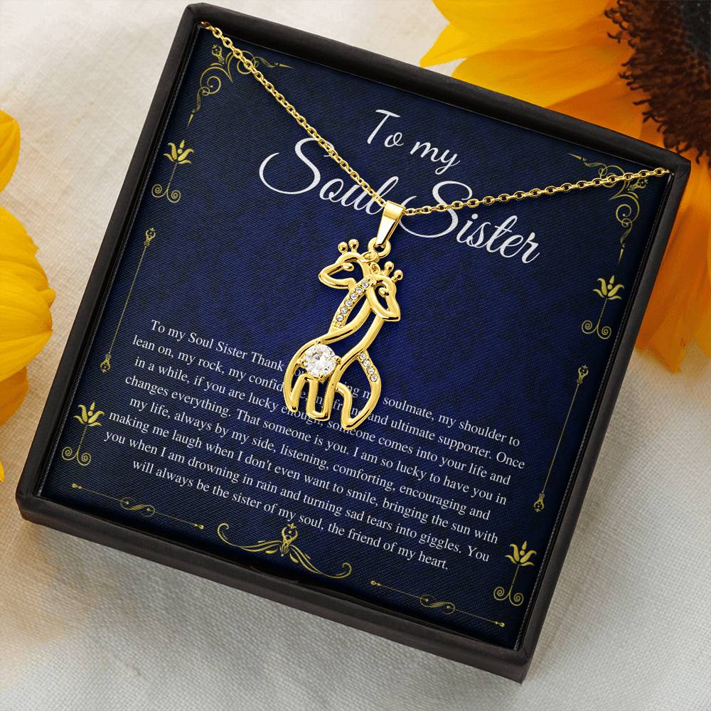 Soul Sister Necklace, Unbiological Sister, Soul Sister Gift for Best Friend Gift, Turquoise necklace Gold