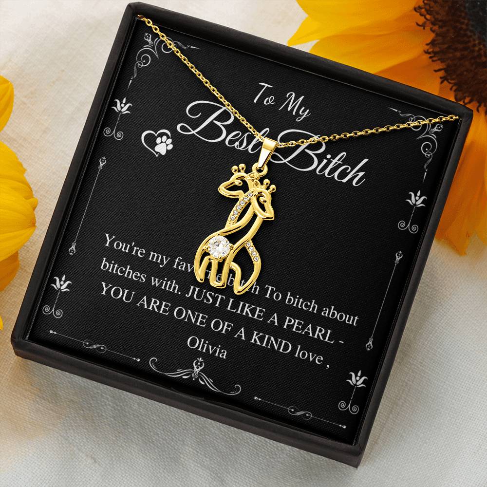 best bitch giraffe necklace