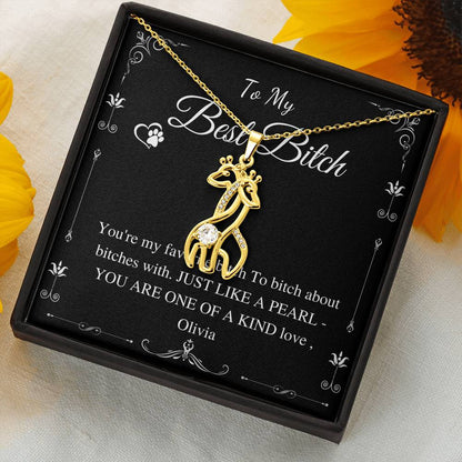 best bitch giraffe necklace