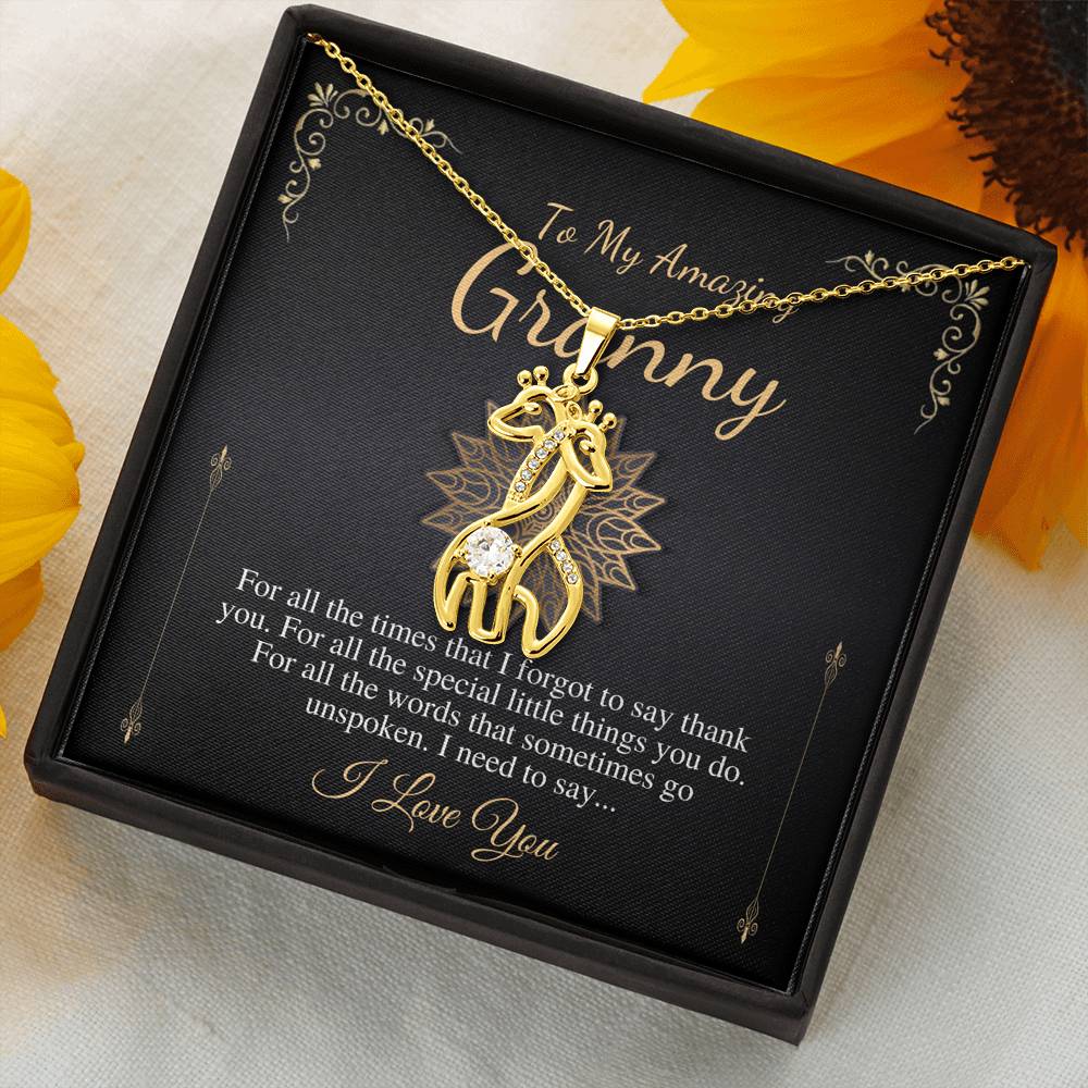 Granny Gift Necklace: Grandmother Gift, Gift For Grandma, Grandma To Be, New Grandma, Granny Birthday Gift, Grandmother Thank You Gift #0501