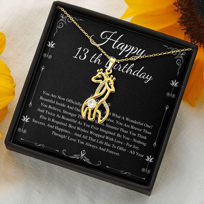 13th birthday girl, 13th birthday gift official teenager, Thirteenth Birthday Necklace, gift for 13 year old girl gifts, Teen birthday