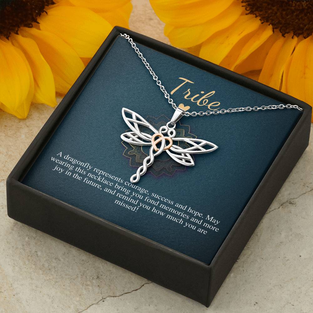 Tribe Necklace Gift for Friend, Gift for BFF, Gift for Best Friend, Friendship Jewelry, Friendship tribe christmas gift,Dragonfly Gift #0599