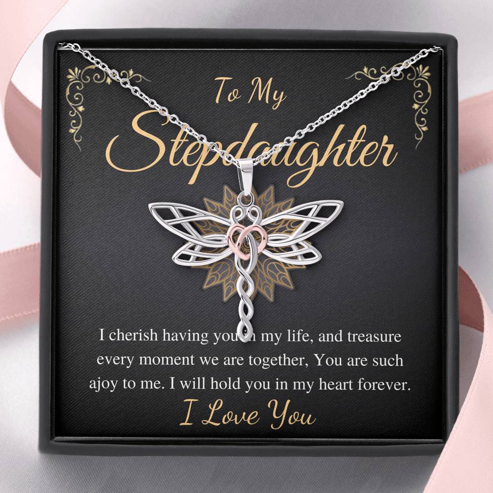 Stepdaughter Necklace, Stepdaughter Wedding Gift, Bonus Daughter Necklace, Stepdaughter Birthday, Step Daughter Jewelry,Christmas Gift #0518