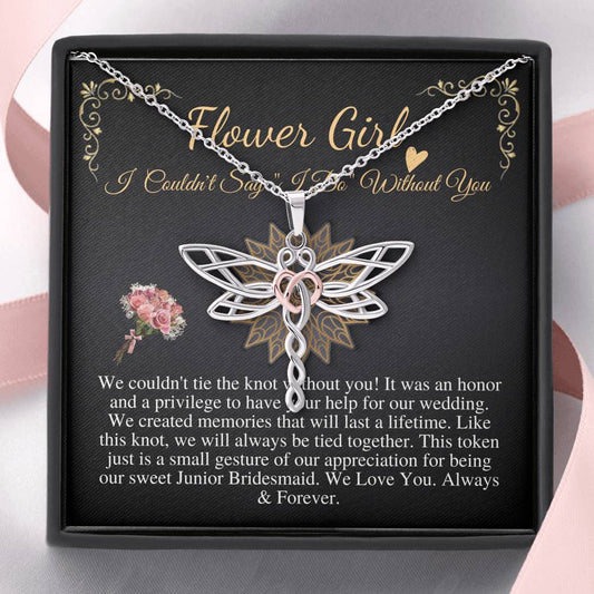 Personalized Flower Girl Gift Flower Girl Necklace Gift Custom Flower Girl Gift Flower Girl Proposal Thank You Flower Girl Necklace #0123