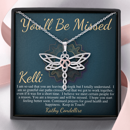 We Will Miss You Gift, Sentimental Gift for Coworker Leaving, Farewell Gift for Female Colleague, Long Distance Friend, BFF Gift #0585 Kelli