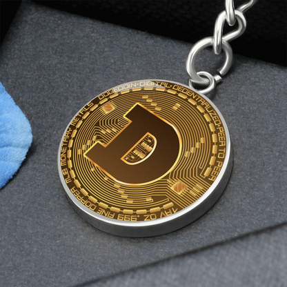 Dogecoin (DOGE) Keychain Crypto Coin | Dogecoin Coin | Gold Dogecoin Keyring, Doge Lover, Crypto Gift For Boyfriend, Crypto Lover Gift #0921