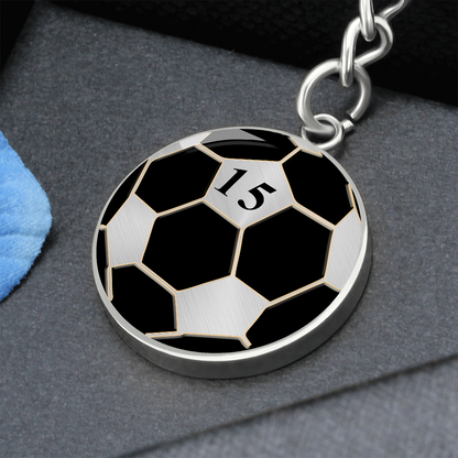 Soccer Keychain With Number, Soccer Lover Gift, Soccer Gift For Girls, For Boy,Personalized Soccer Keychain,Unique Soccer Gift For Boyfriend