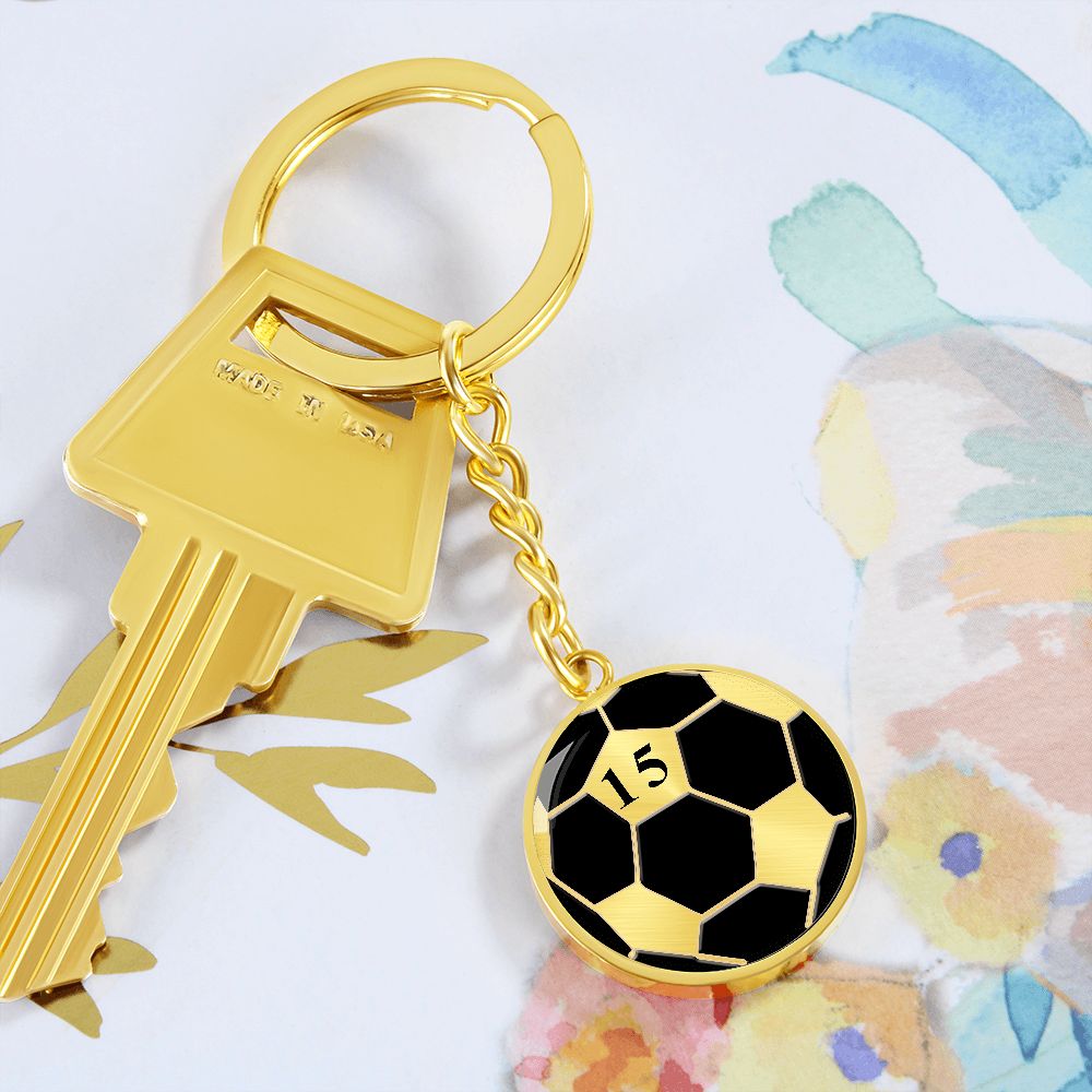 Soccer Keychain With Number, Soccer Lover Gift, Soccer Gift For Girls, For Boy,Personalized Soccer Keychain,Unique Soccer Gift For Boyfriend