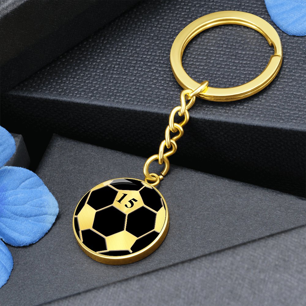 Soccer Keychain With Number, Soccer Lover Gift, Soccer Gift For Girls, For Boy,Personalized Soccer Keychain,Unique Soccer Gift For Boyfriend