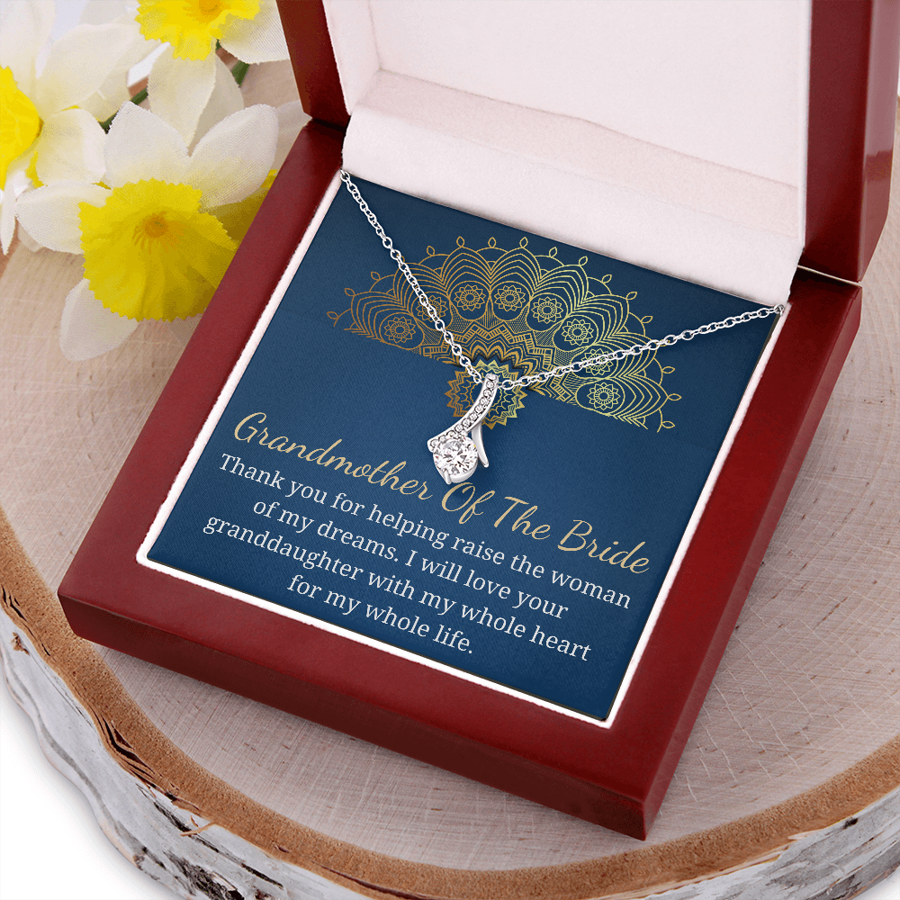 Grandmother of the Bride Gift from groom Wedding Gift for Grandma of the Bride Grandmother Wedding Gift, keepsake gift for Grannys necklace