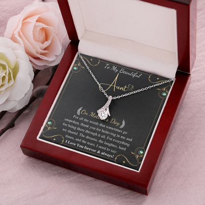 Mother's Day Gift For Aunt Alluring Necklace From Niece Or Nephew, Aunty Gift