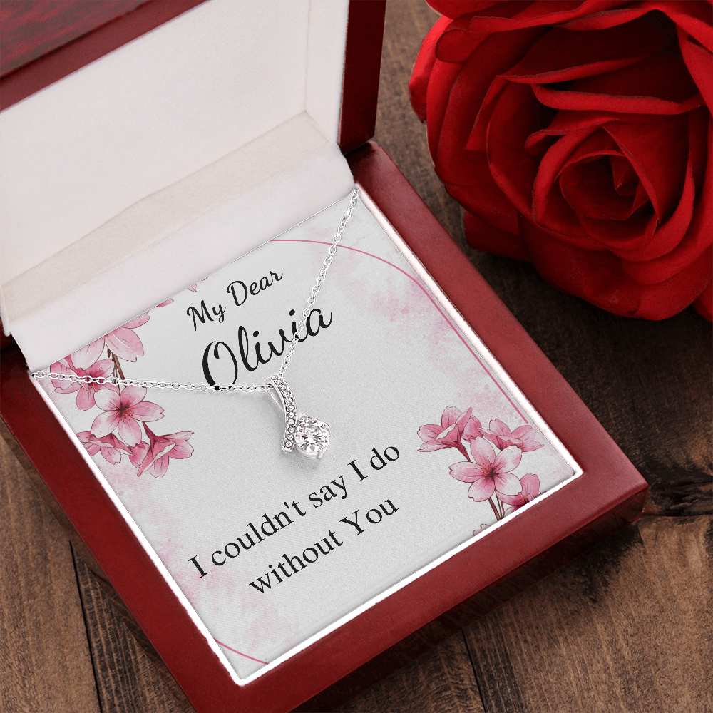 Junior Bridesmaid Gift Necklace Personalized Flower Girl Gift for Junior Bridesmaid Gift for jr Bridesmaid Jewelry, bridesmaid proposal gift
