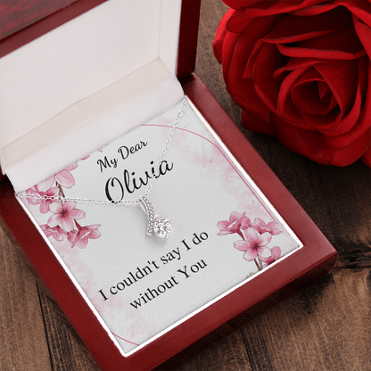 Junior Bridesmaid Gift Necklace Personalized Flower Girl Gift for Junior Bridesmaid Gift for jr Bridesmaid Jewelry, bridesmaid proposal gift