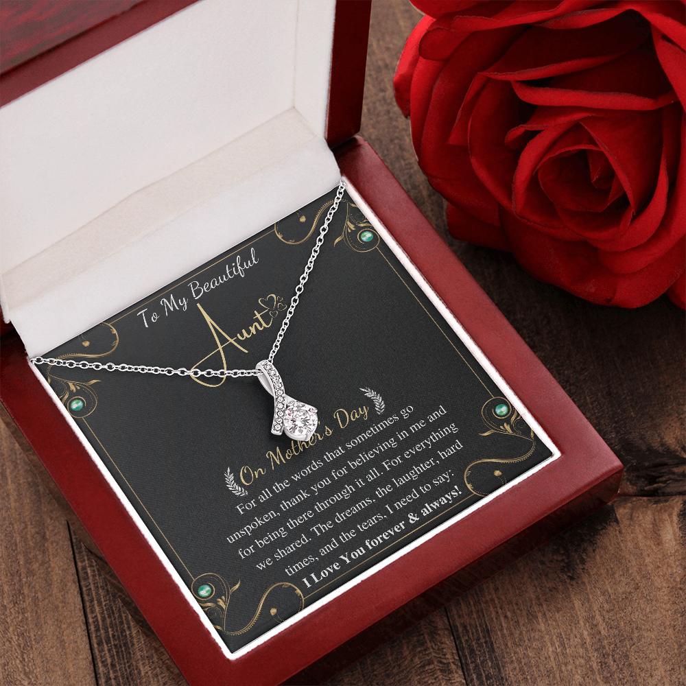 Mother's Day Gift For Aunt Alluring Necklace From Niece Or Nephew, Aunty Gift