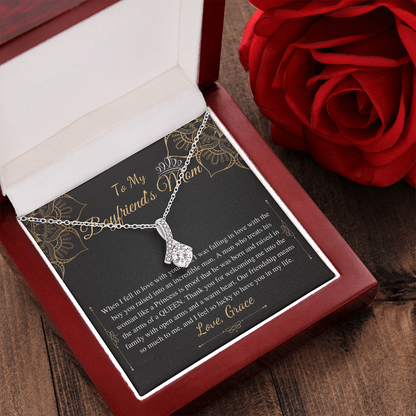 Gifts for Boyfriends Mom, Boyfriends Mom Birthday Gift, Boyfriends Mom Neckalce, Mothers Day Gift for Boyfriends Mom, Alluring Beauty #0421 grace1