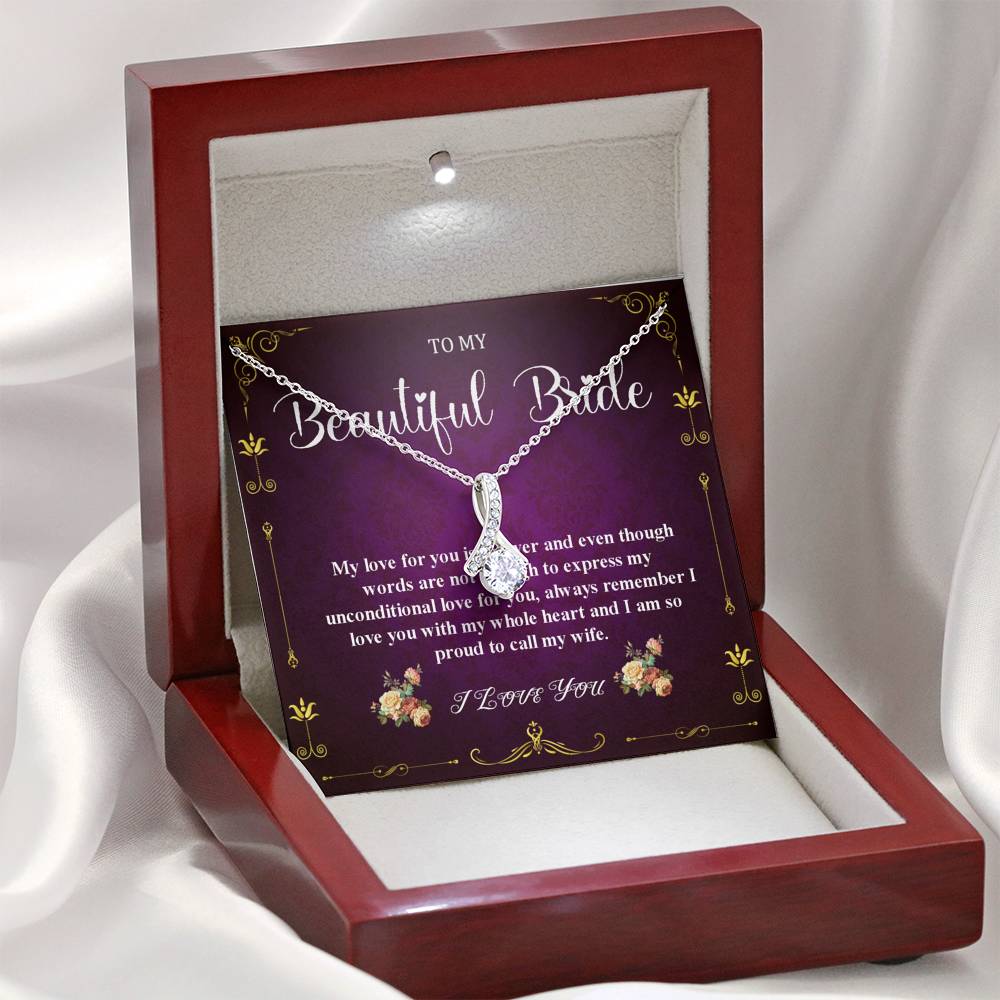Alluring Beauty, Wedding Day Gift For Bride From Groom, To My Bride Gift From Groom, Groom To Future Wife, Engagement Gift For Her #0047