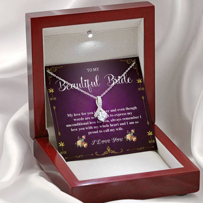 Alluring Beauty, Wedding Day Gift For Bride From Groom, To My Bride Gift From Groom, Groom To Future Wife, Engagement Gift For Her #0047