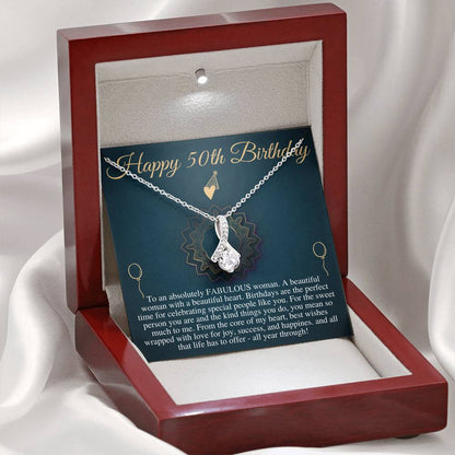 50th Birthday Gift for Women, 50th Birthday Gift for her,50th Birthday Gift for Mother,50th Birthday Gift Idea,Fifty Birthday Necklace #0678