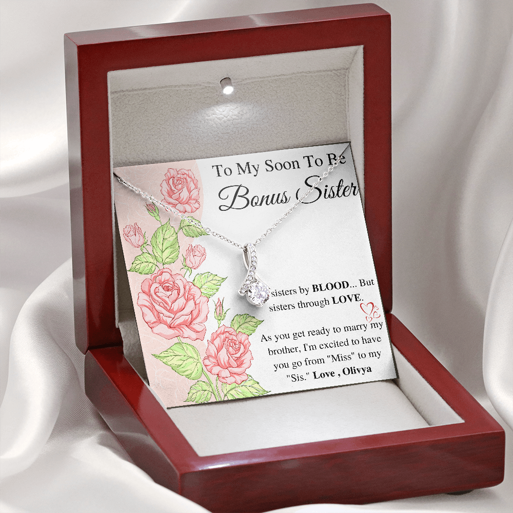 Bonus Sister Gift, Sister in Law Gift, Sister of The Groom, Wedding, Thank You, Bridesmaid, Bridal Shower, StepSister Gift, Birthday Gift