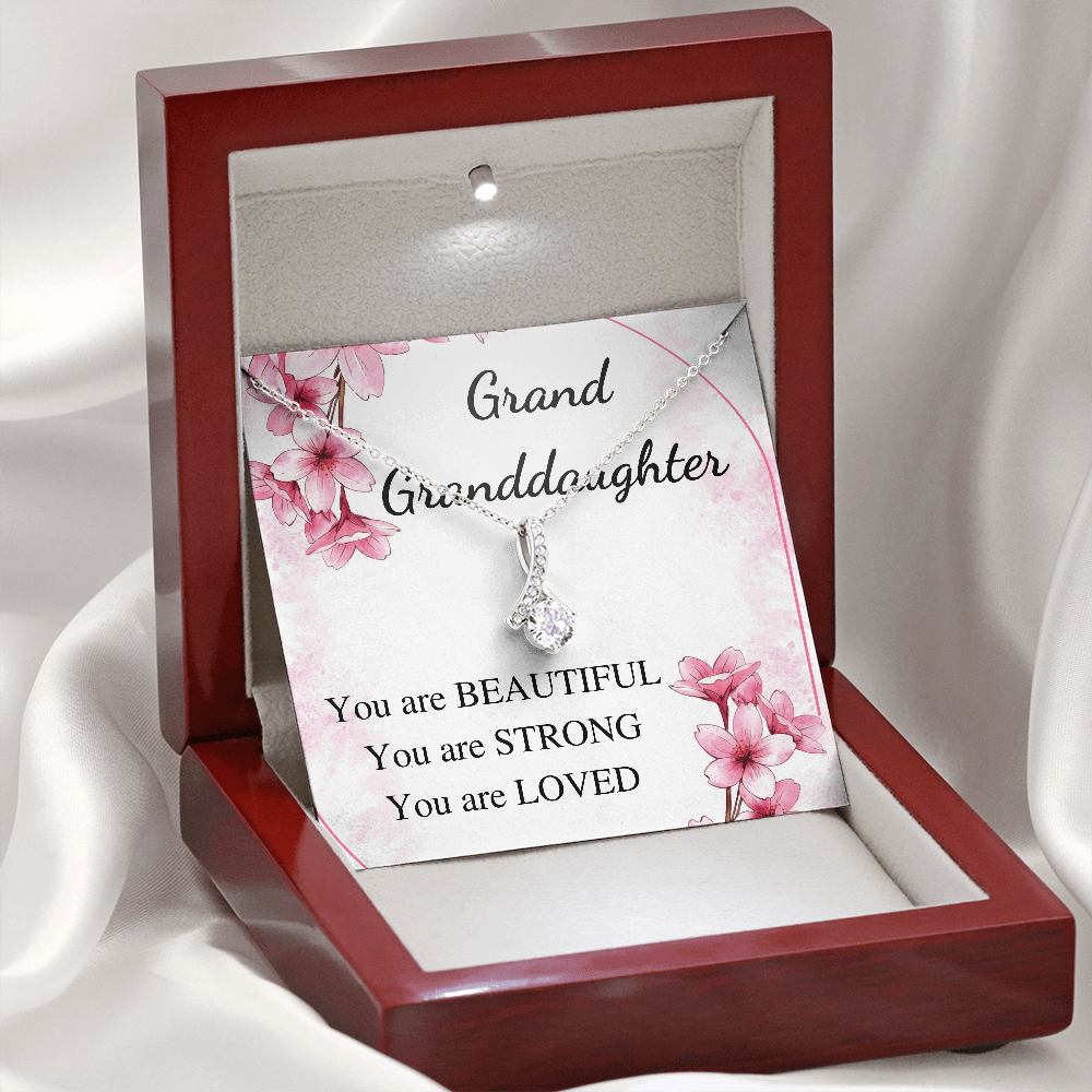 Gift for Grand Granddaughter birthday Necklace, gift from grandmother , graduation birthday gift from grandparents, gift for her