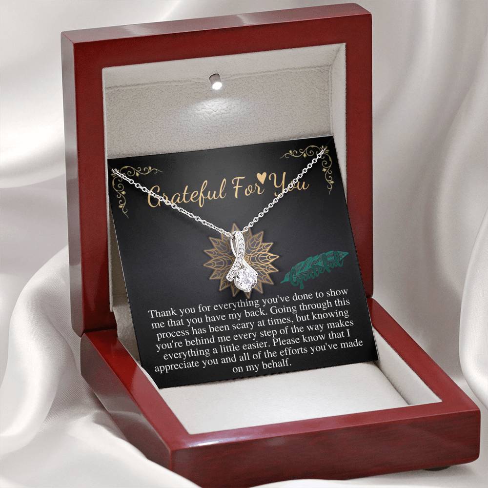 Thank You Gift Necklace, Grateful for You gift, Appreciation Gift, Employee, Coworker,Babysitter,Neighbor,necklace Gift,Christmas Gift #0726