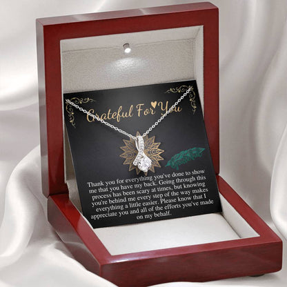 Thank You Gift Necklace, Grateful for You gift, Appreciation Gift, Employee, Coworker,Babysitter,Neighbor,necklace Gift,Christmas Gift #0726