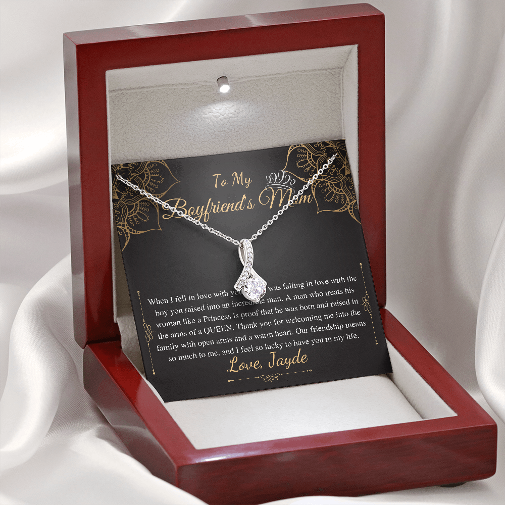 Gifts for Boyfriends Mom, Boyfriends Mom Birthday Gift, Boyfriends Mom Neckalce, Mothers Day Gift for Boyfriends Mom, Alluring Beauty #0421 Jayde