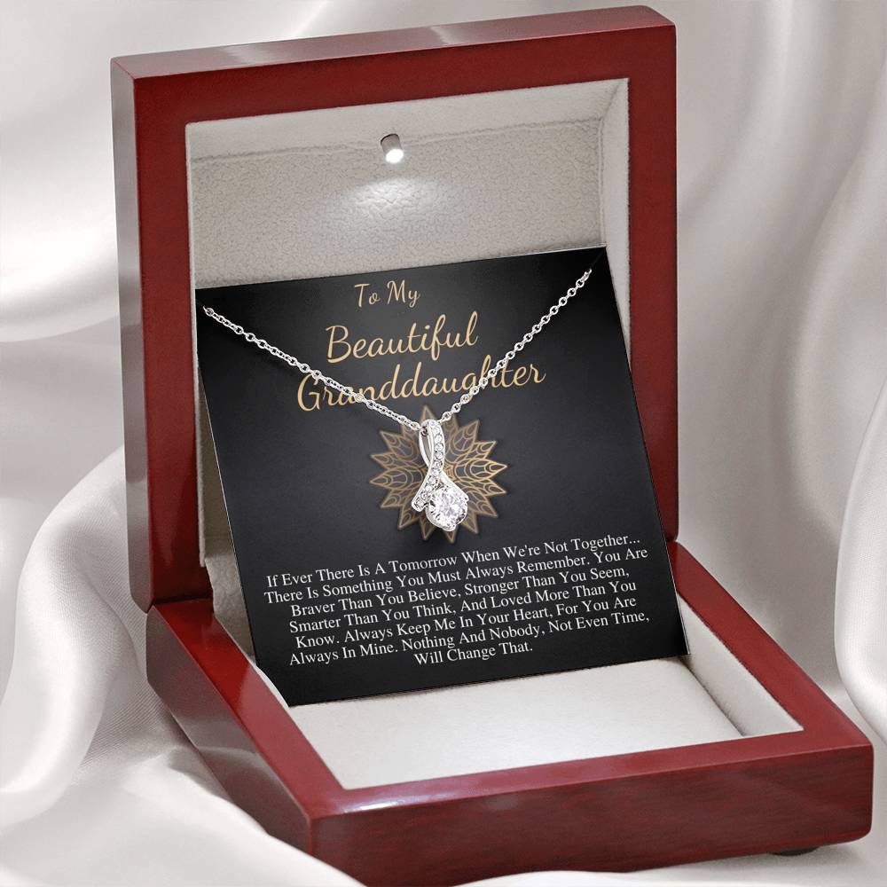 Granddaughter Neckalce From Grandfather, Gift for granddaughter, Granddaughter necklace, Birthday gift,Graduation Gift,Alluring Beauty #0515
