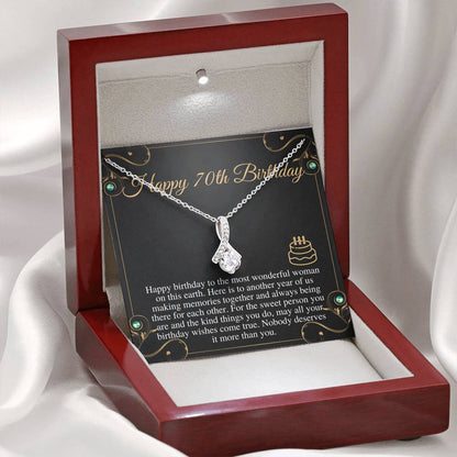 70th Birthday Gift Woman, 70th Birthday Gift for Mom, 70th Birthday Gifts for Her,70th Birthday Gift For Sister,70th Birthday Necklace #0672