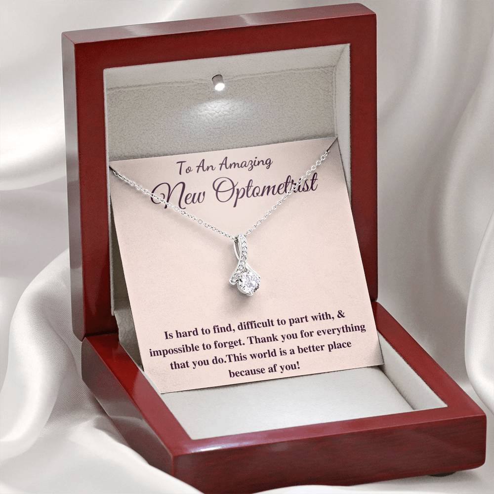 Optometrist Gift for Optometrist Necklace Future optometrist present, Christmas Gift For Optometry, Custom Optometrist Graduation Gift #0837