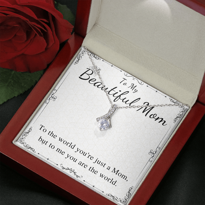 Beautiful mom necklace gifts, mom jewelry, mom quotes, Stepmother gift, Step mom necklace, sentimental gift for mother keepsake gift for mom Active