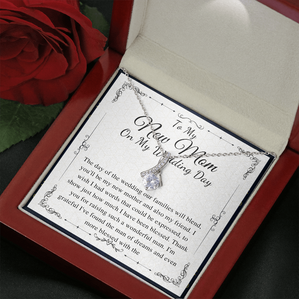 Sentimental Mother In Law Wedding Gift From Bride, Mother of the Groom Necklace, Future Mother in Law Wedding Gift,Gift For New Mom Necklace