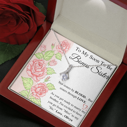 Bonus Sister Gift, Sister in Law Gift, Sister of The Groom, Wedding, Thank You, Bridesmaid, Bridal Shower, StepSister Gift, Birthday Gift