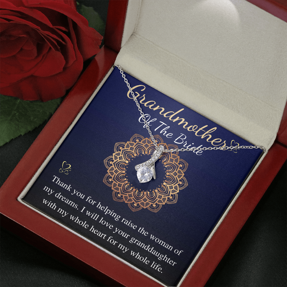 Grandmother of The Bride Gift, Neckalce for Grandma of The Bride, Wedding Gift, from groom to grandmother of the bride personalized gift