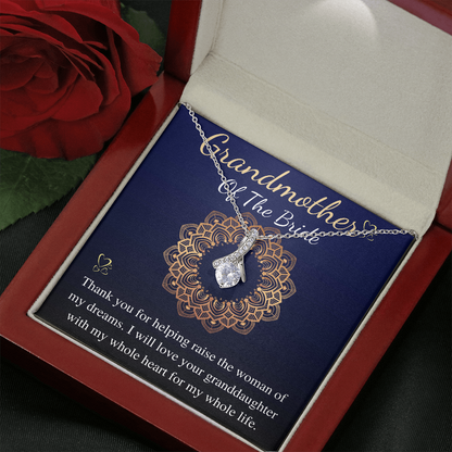 Grandmother of The Bride Gift, Neckalce for Grandma of The Bride, Wedding Gift, from groom to grandmother of the bride personalized gift