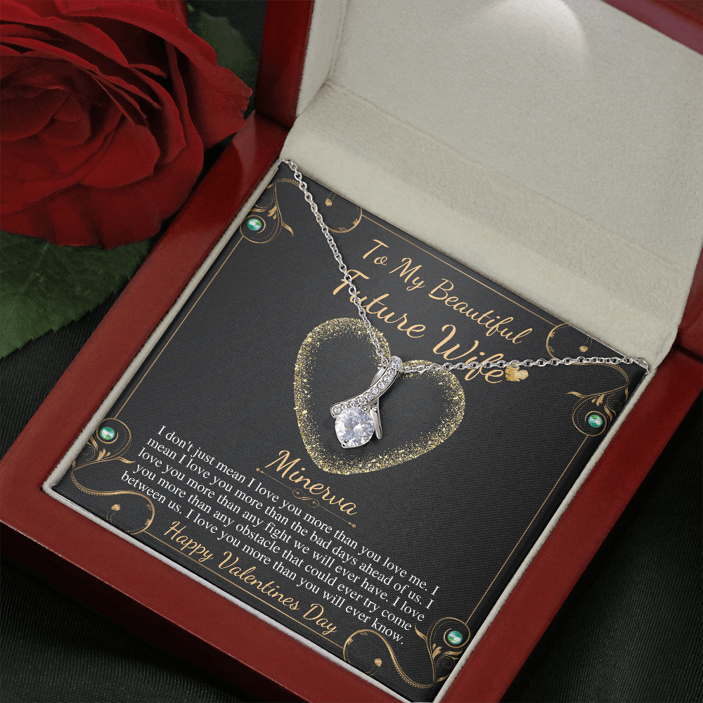 Future Wife Valentines Day Gift, To My Future Wife Necklace, Fiance Gift For Woman, Future Wife Jewelry, Engagement Gifts For Fiance, Bride Minerva
